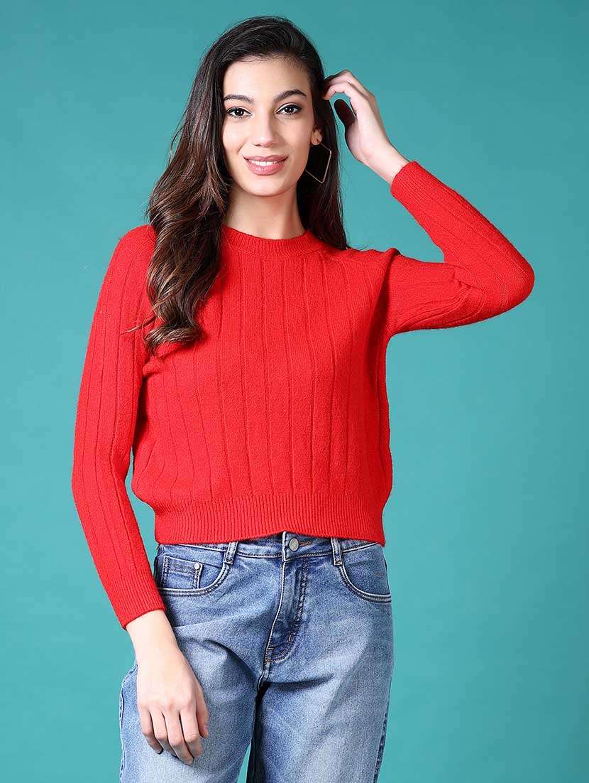 women self designed long sleeves pullover - 21633407 -  Zoom Image - 0