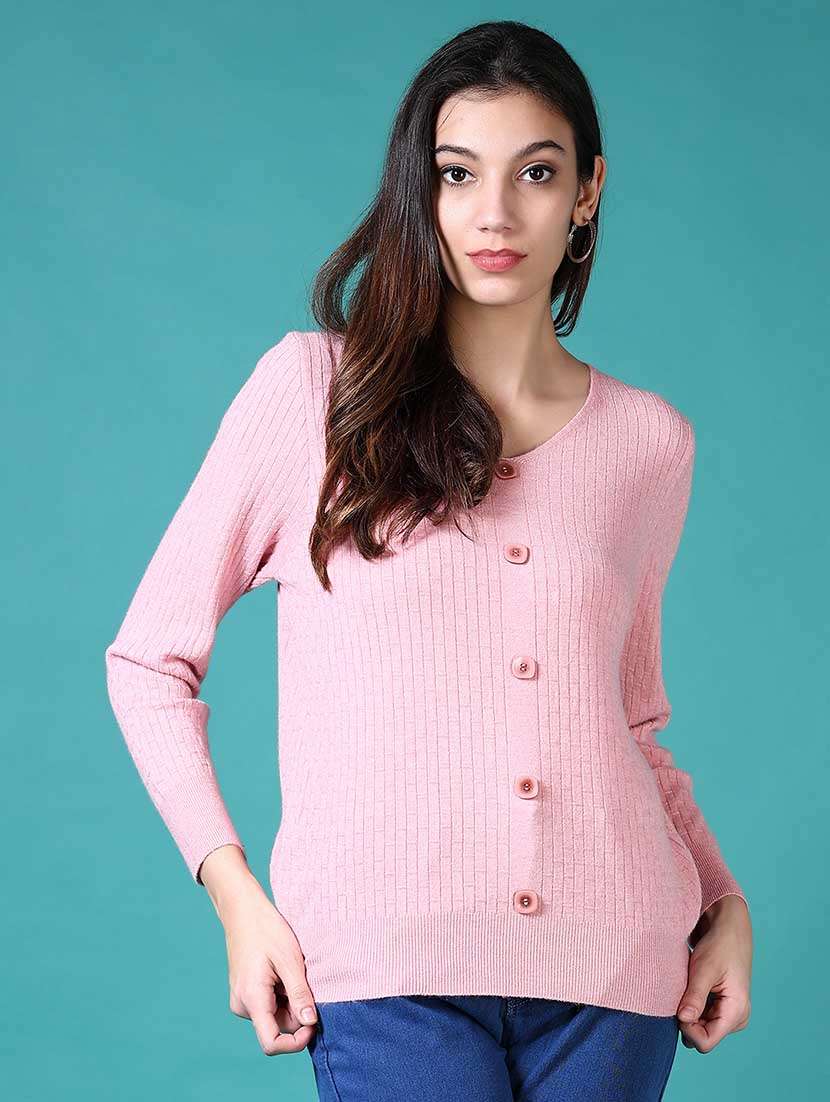 women self design long sleeve pullover - 21633410 -  Zoom Image - 0