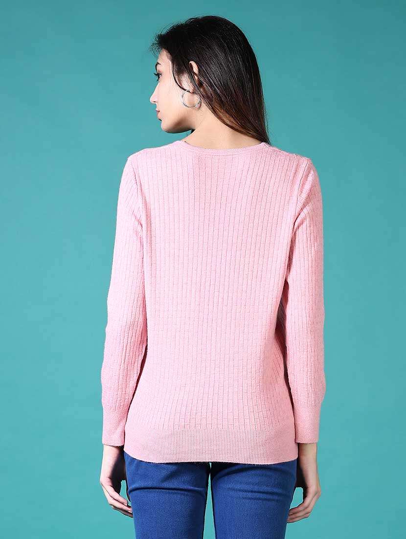 women self design long sleeve pullover - 21633410 -  Standard Image - 3