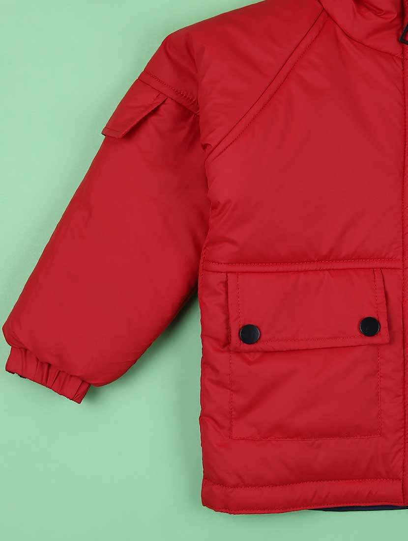 boys solid long sleeve quilted jacket - 21634214 -  Standard Image - 3