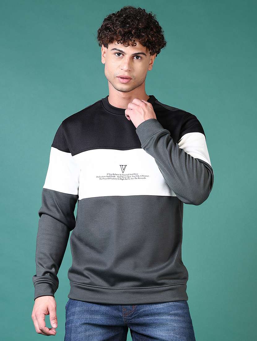 men long sleeve regular fit sweatshirt