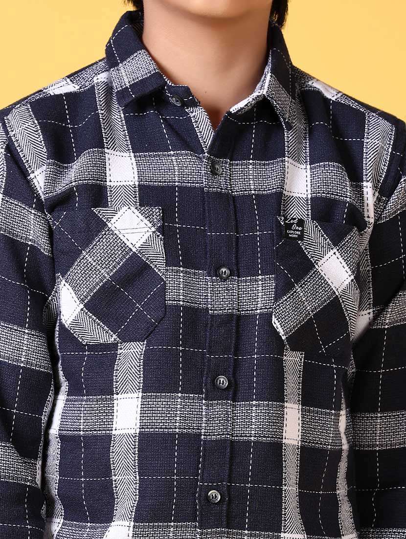 boys long sleeves checkered shirt - 21634447 - Standard Image - 5