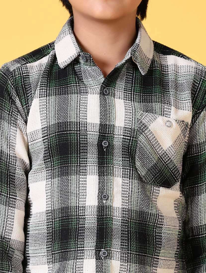 boys long sleeves checkered shirt - 21634456 -  Standard Image - 5