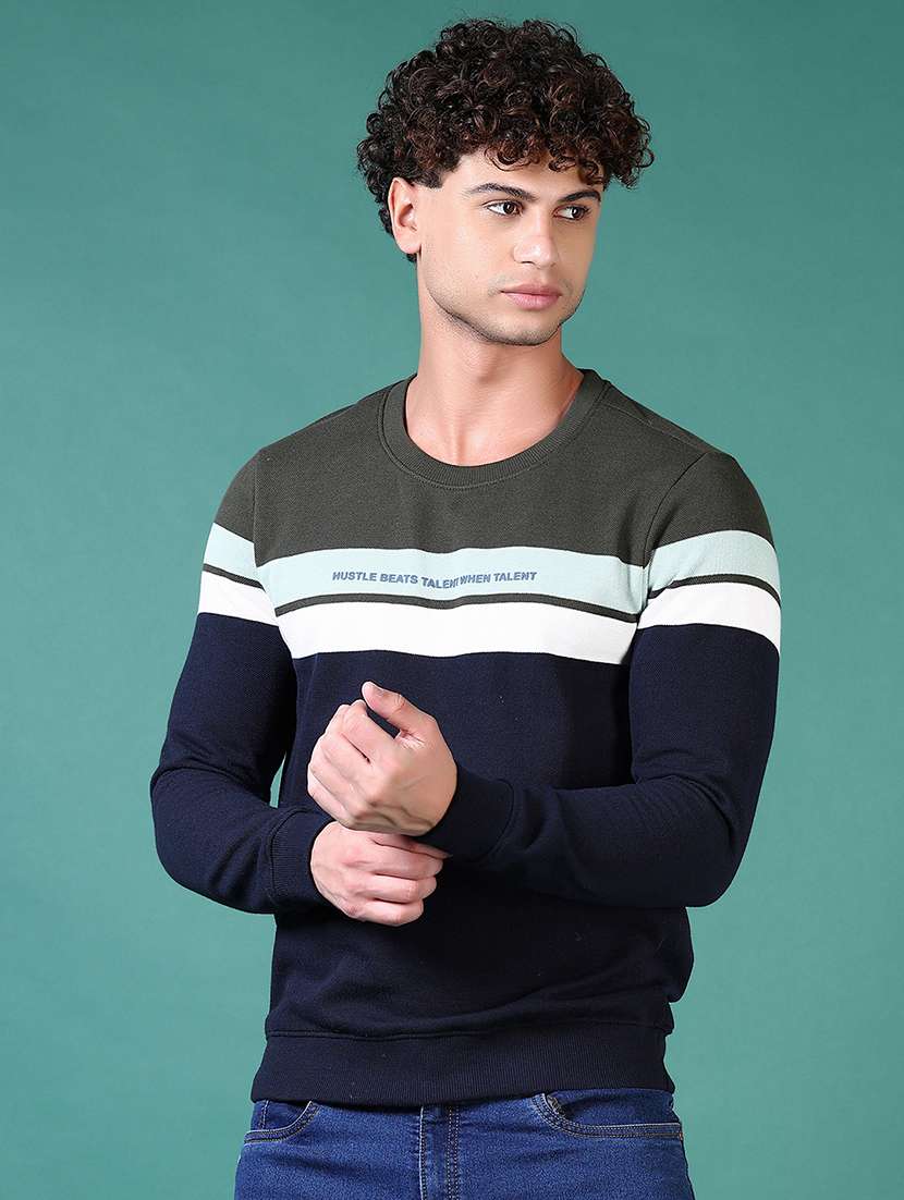 men long sleeve regular fit sweatshirt