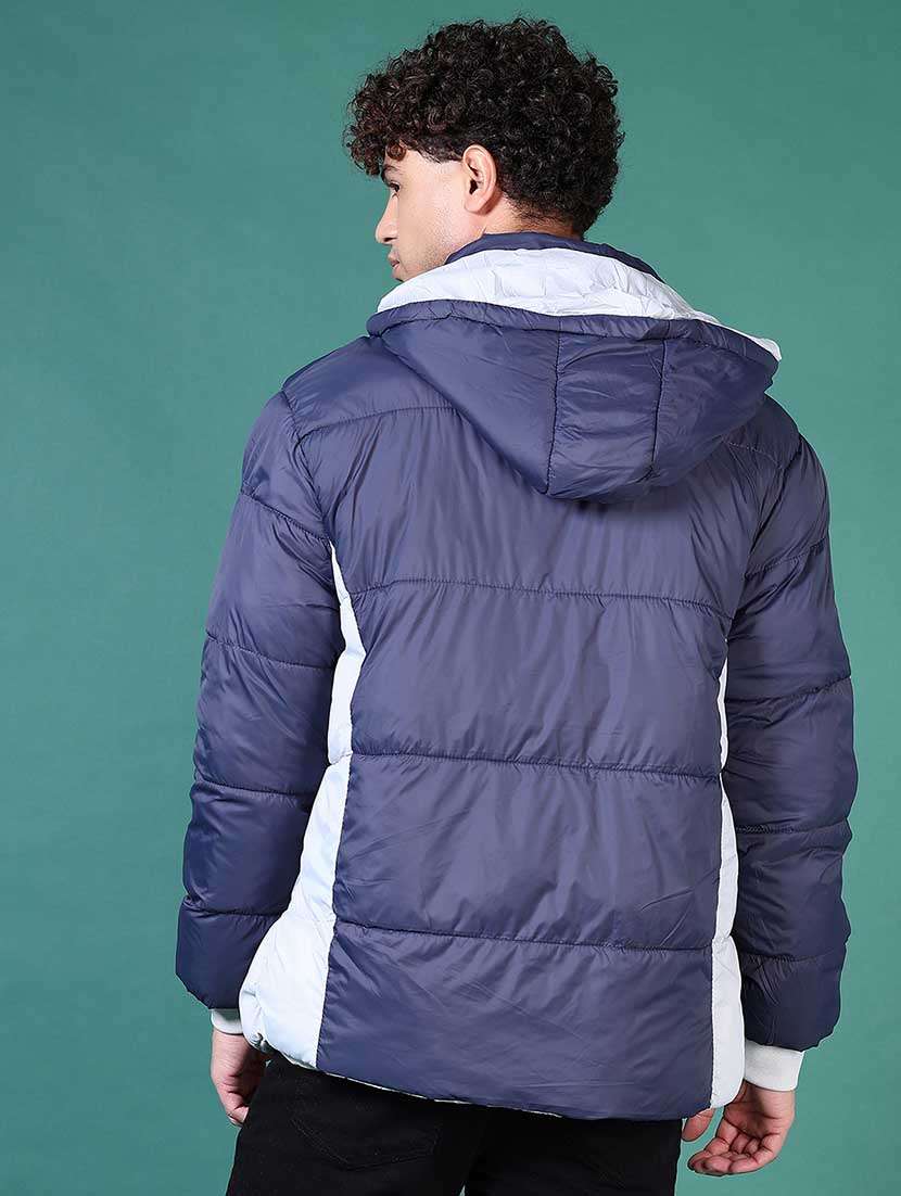 men solid reversible long sleeve puffer jacket - 21634653 -  Standard Image - 3