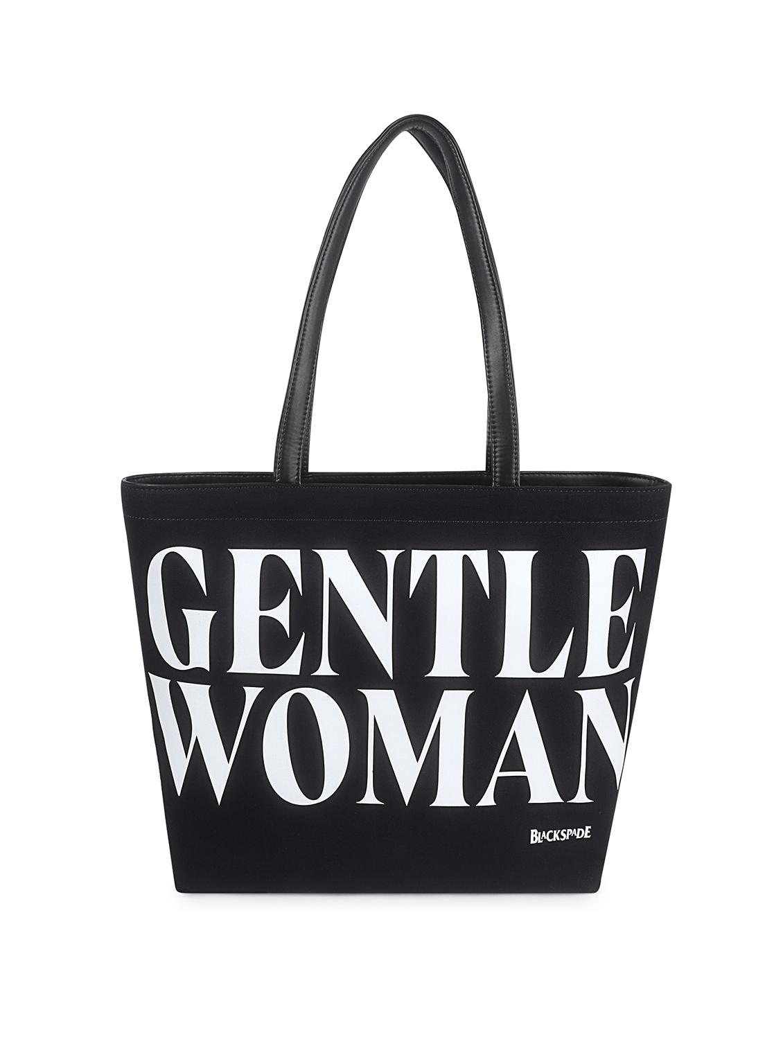 women typography structured tote - 21634680 - Zoom Image - 0