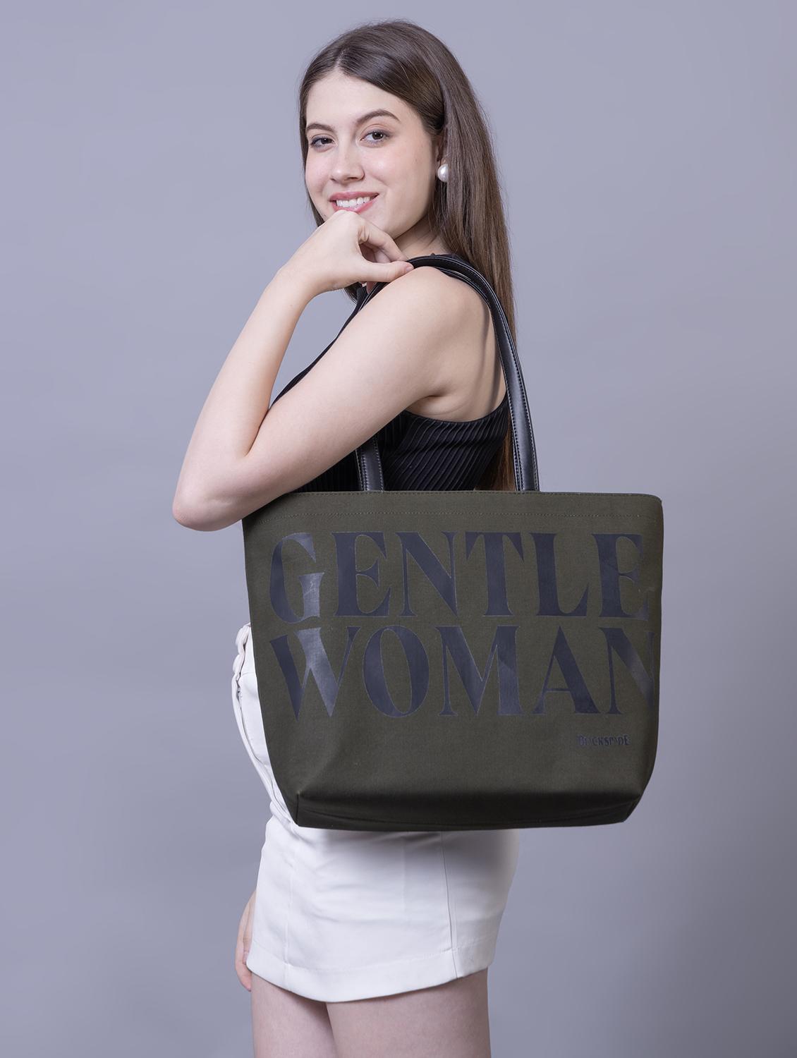 women typography structured tote - 21634682 - Standard Image - 5