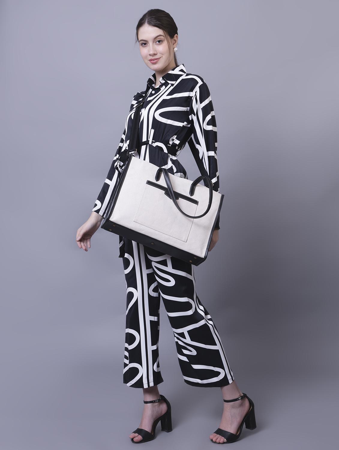 women white leatherette (pu) structured tote - 21634700 - Standard Image - 5