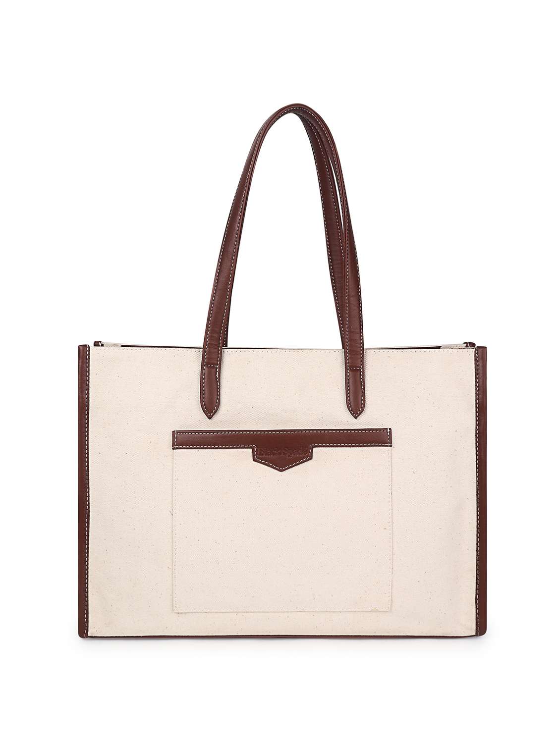 women tan leatherette (pu) structured tote
