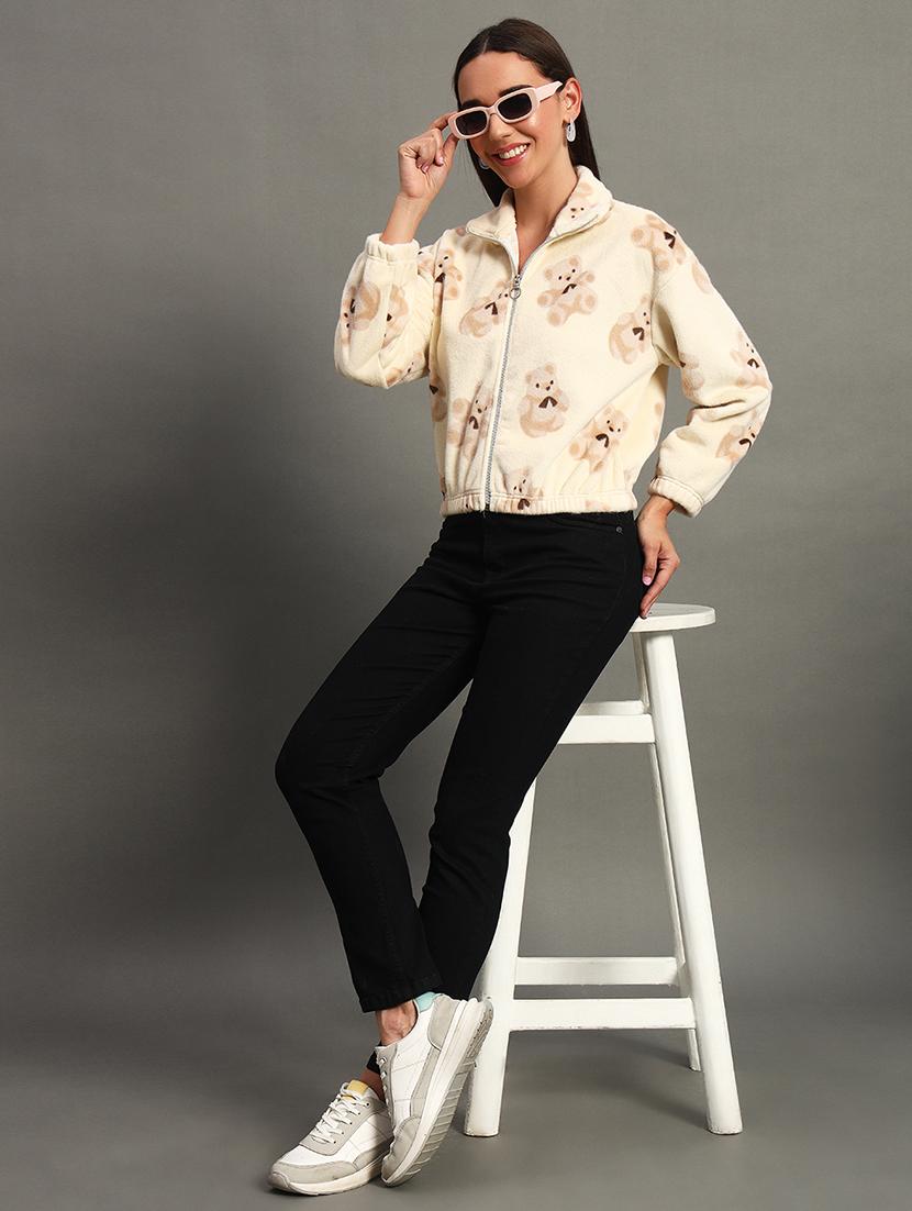 women long sleeves printed sweatshirt - 21635068 - Standard Image - 3