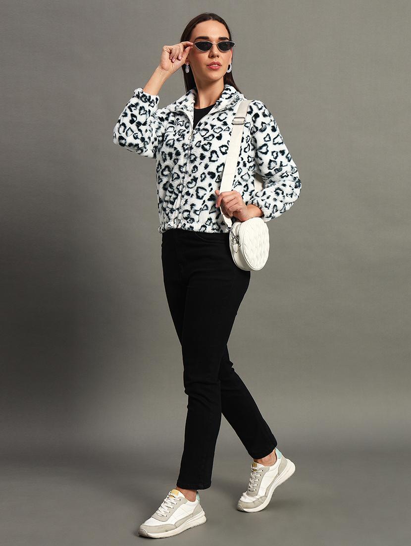women camouflage print high neck sweatshirt - 21635070 - Standard Image - 3