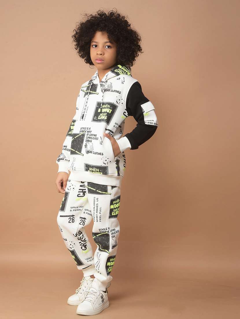 boys printed full length co-ords set