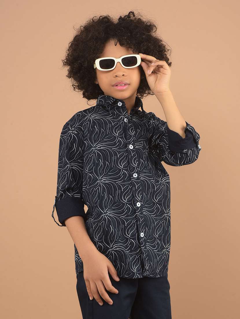 boys printed long sleeve shirt