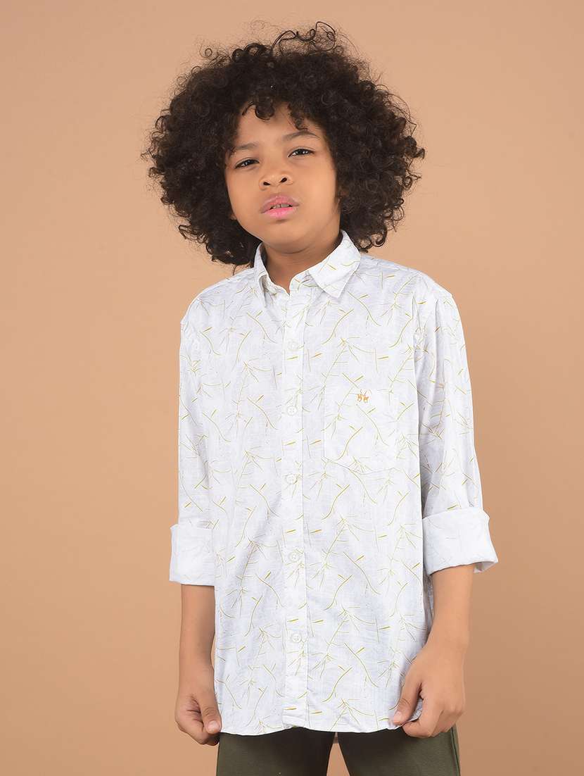 boys printed long sleeve shirt