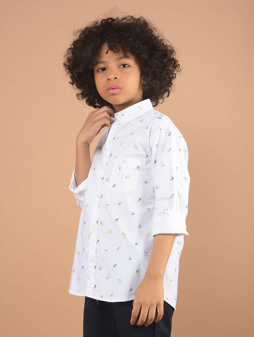 boys printed long sleeve shirt