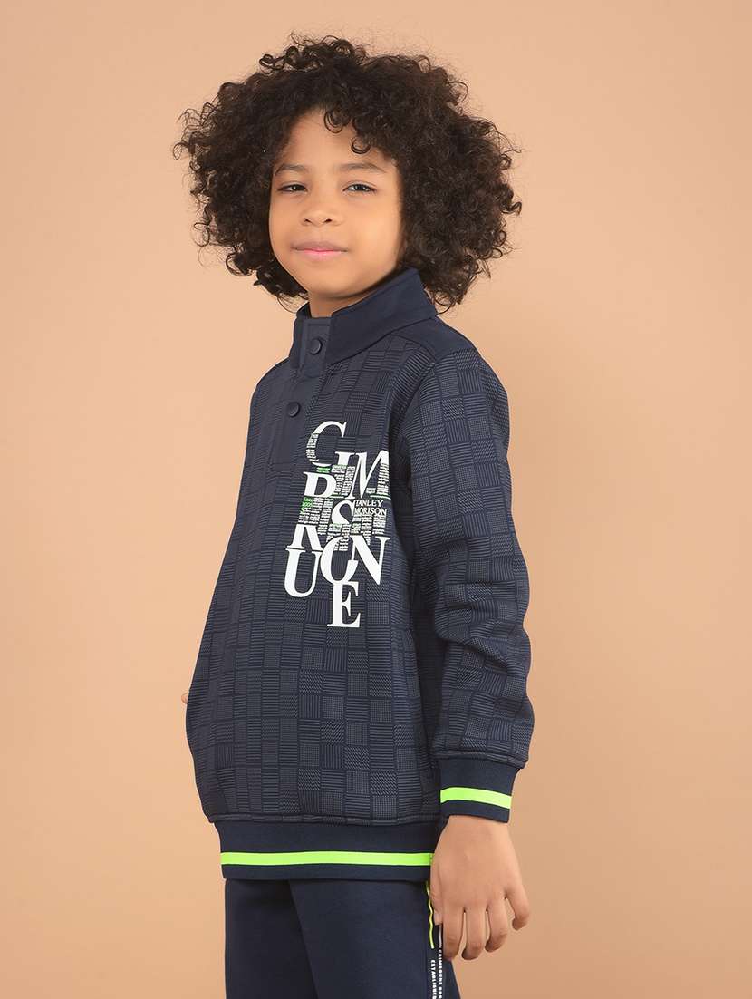 boys printed long sleeve sweatshirt