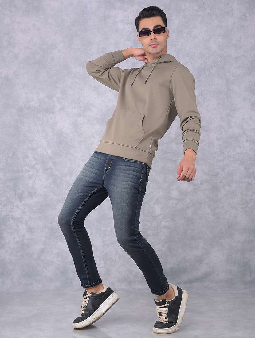 men solid long sleeves sweatshirt - 21635508 - Standard Image - 5