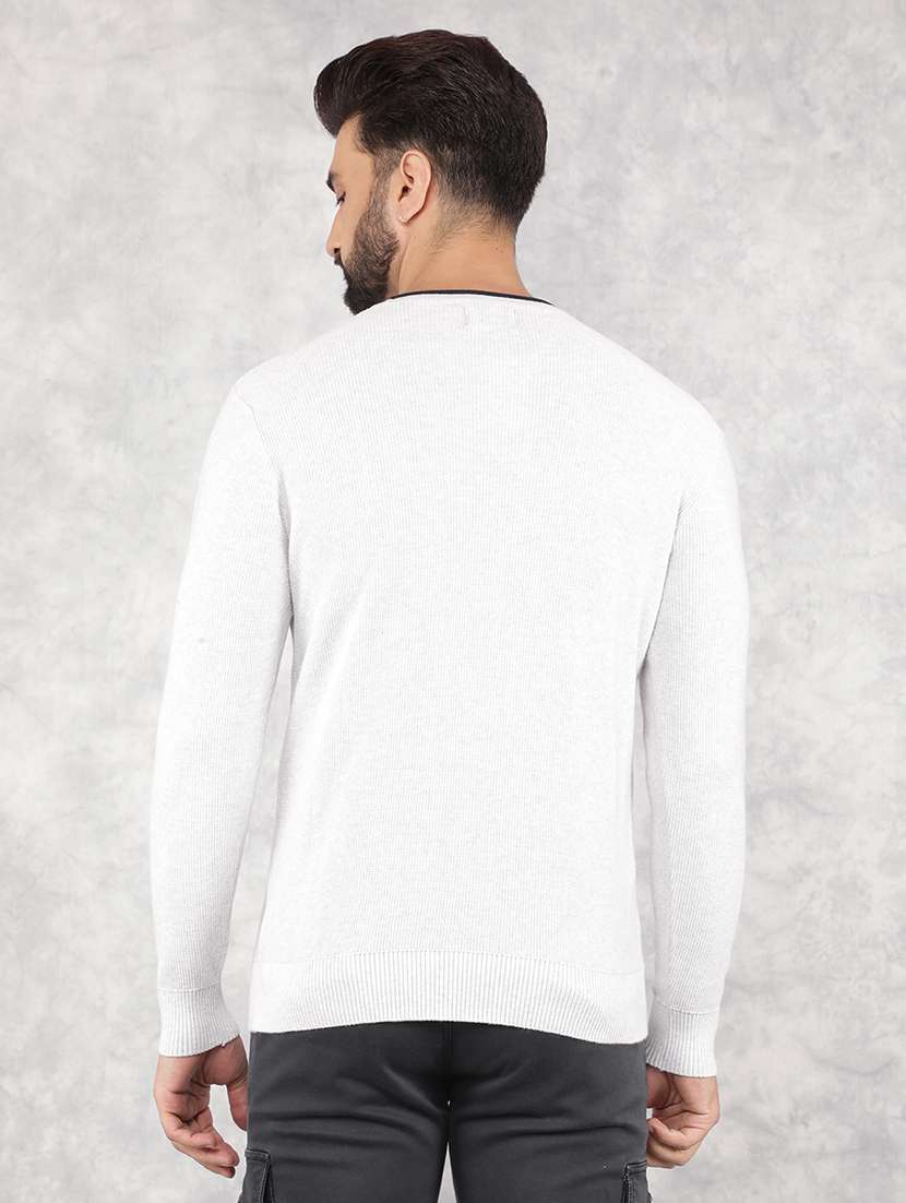 men solid long sleeve pullover - 21635512 -  Standard Image - 3