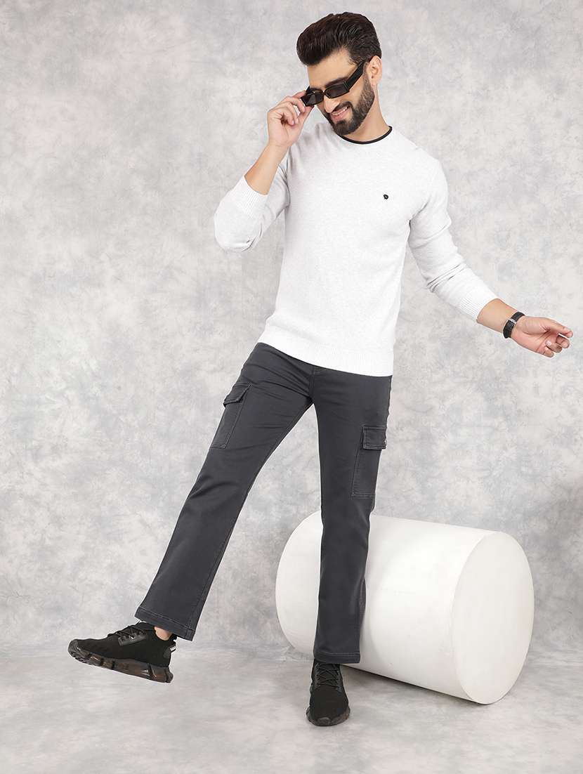 men solid long sleeve pullover - 21635512 -  Standard Image - 5