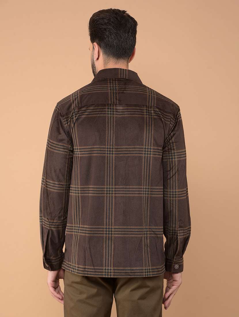 men checkered long sleeve casual shirt - 21635526 -  Standard Image - 3