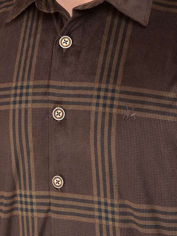 men checkered long sleeve casual shirt - 21635526 -  Standard Image - 5