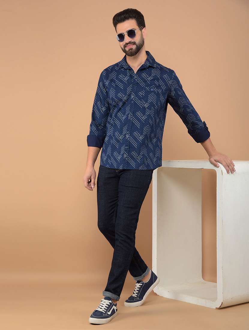 Men Long Sleeves Printed Casual Shirt - 21635530 -  Standard Image - 5