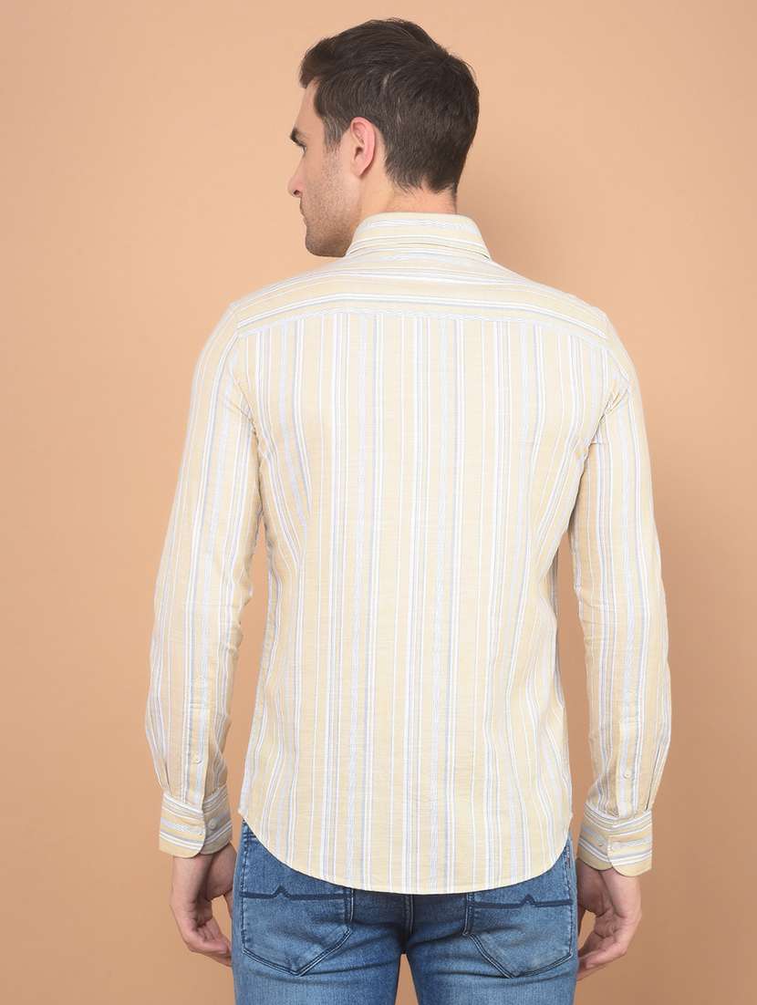 men striped long sleeve casual shirt - 21635590 -  Standard Image - 3