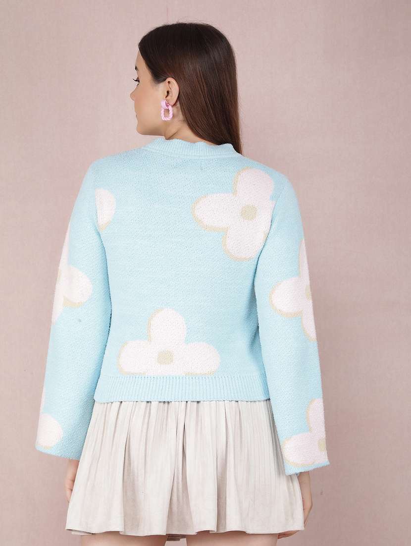 women self design long sleeve pullover - 21635684 -  Standard Image - 3