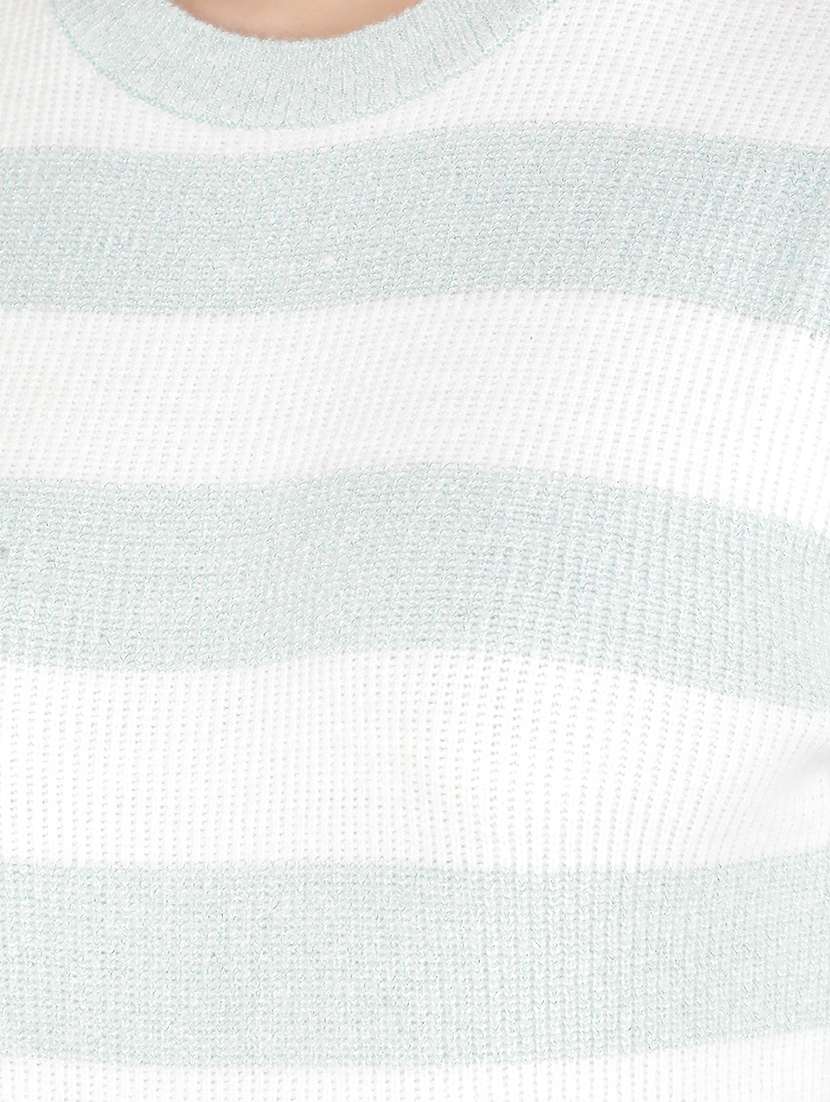 women striped long sleeve pullover - 21635688 -  Standard Image - 5