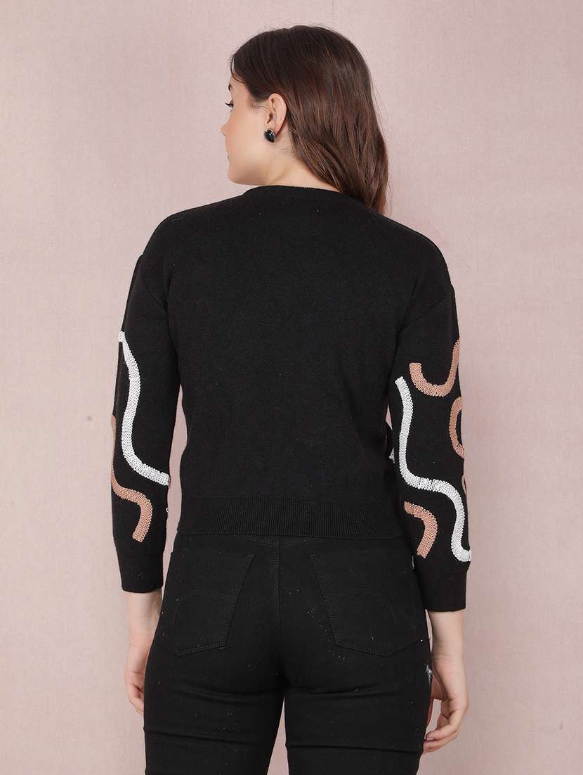 women printed long sleeve pullover - 21635691 -  Standard Image - 3