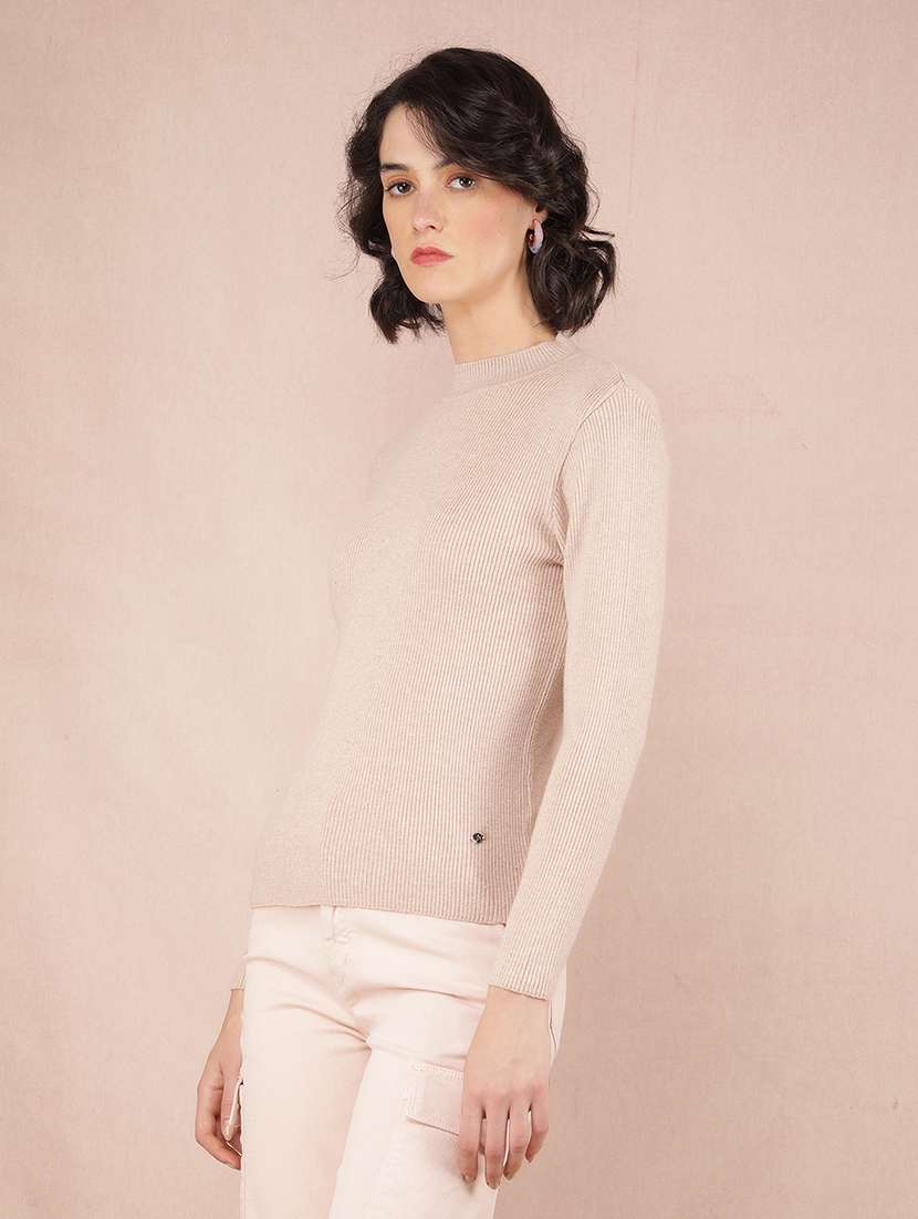 women long sleeves solid pullover - 21635709 - Zoom Image - 0