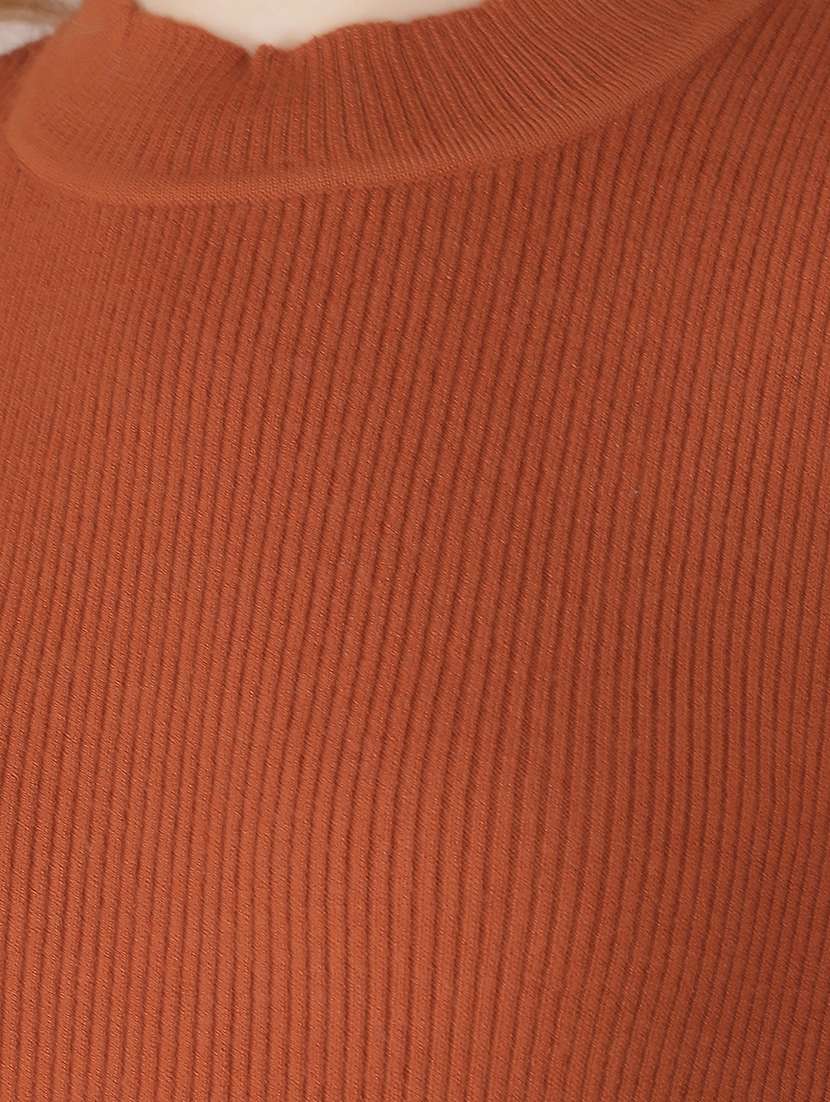 women solid long sleeve pullover - 21635711 -  Standard Image - 5