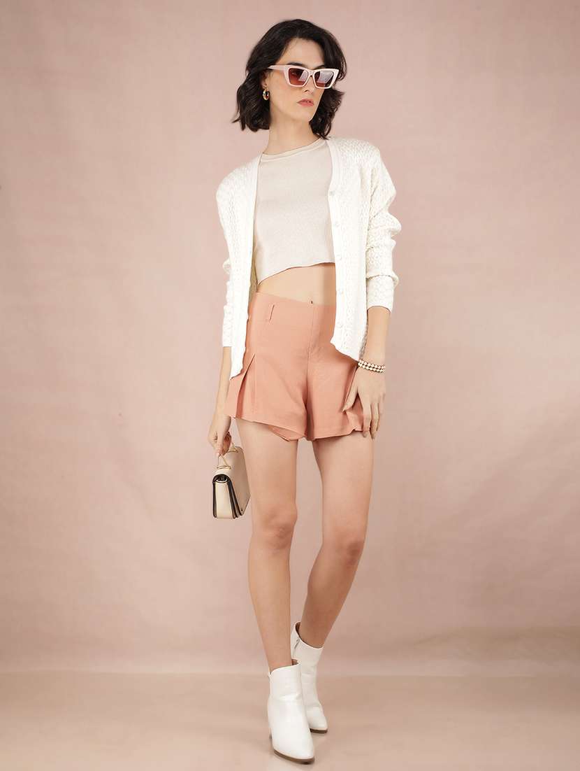 women solid long sleeve cardigan - 21635725 - Standard Image - 3