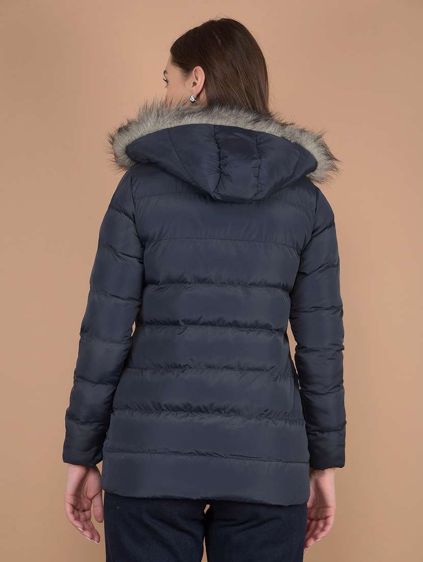 women solid long sleeve quilted jacket  - 21635748 -  Standard Image - 3