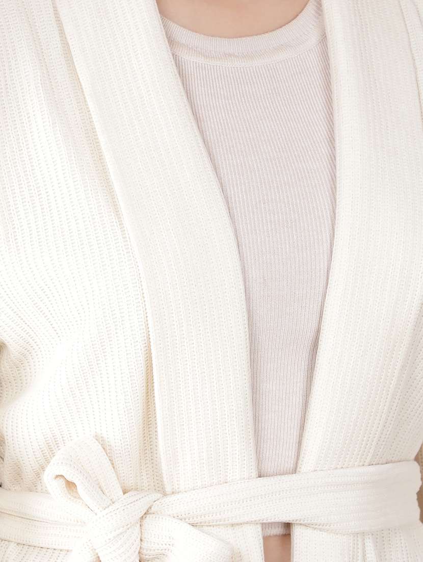 women solid long sleeve regular shrug - 21635753 -  Standard Image - 5