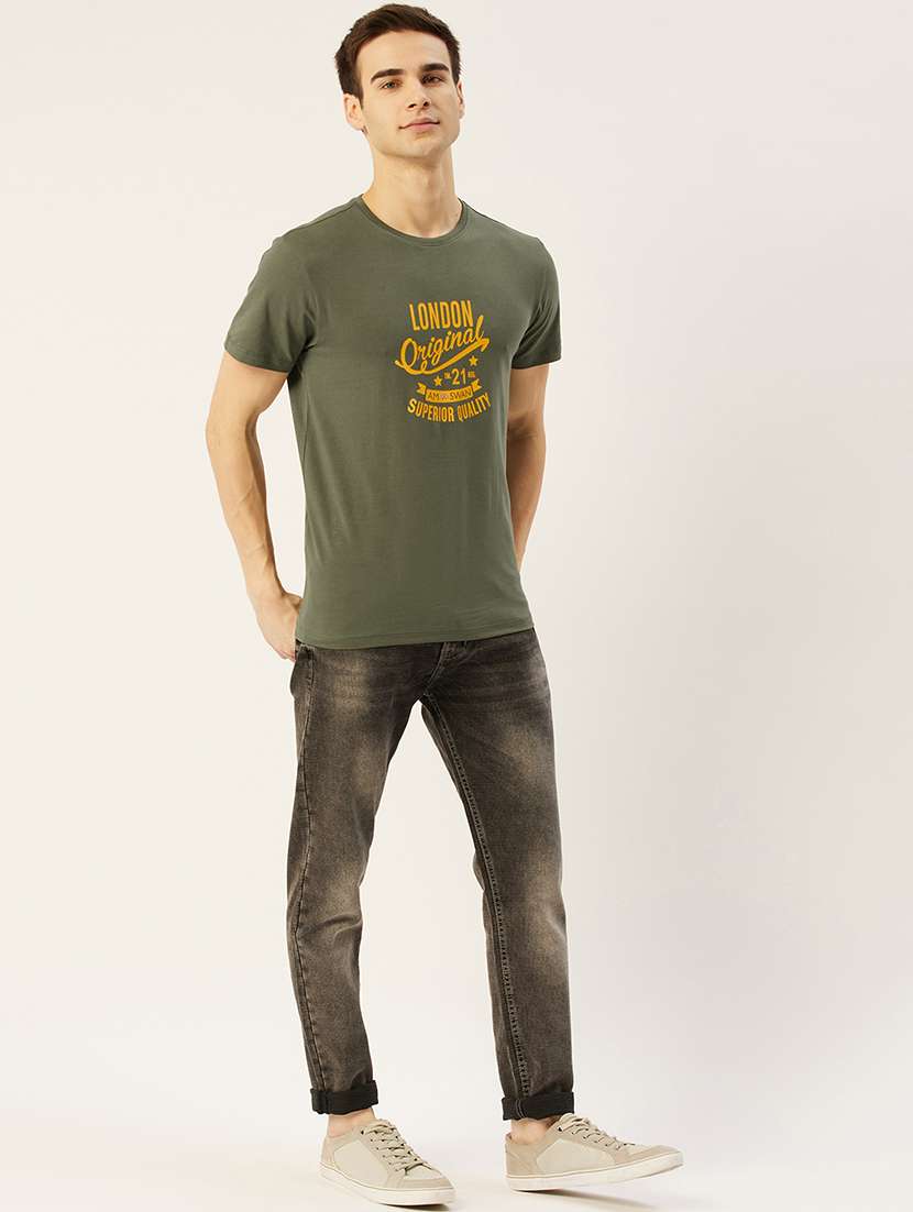 men regular fit printed short sleeve t-shirt - 21635894 -  Standard Image - 3