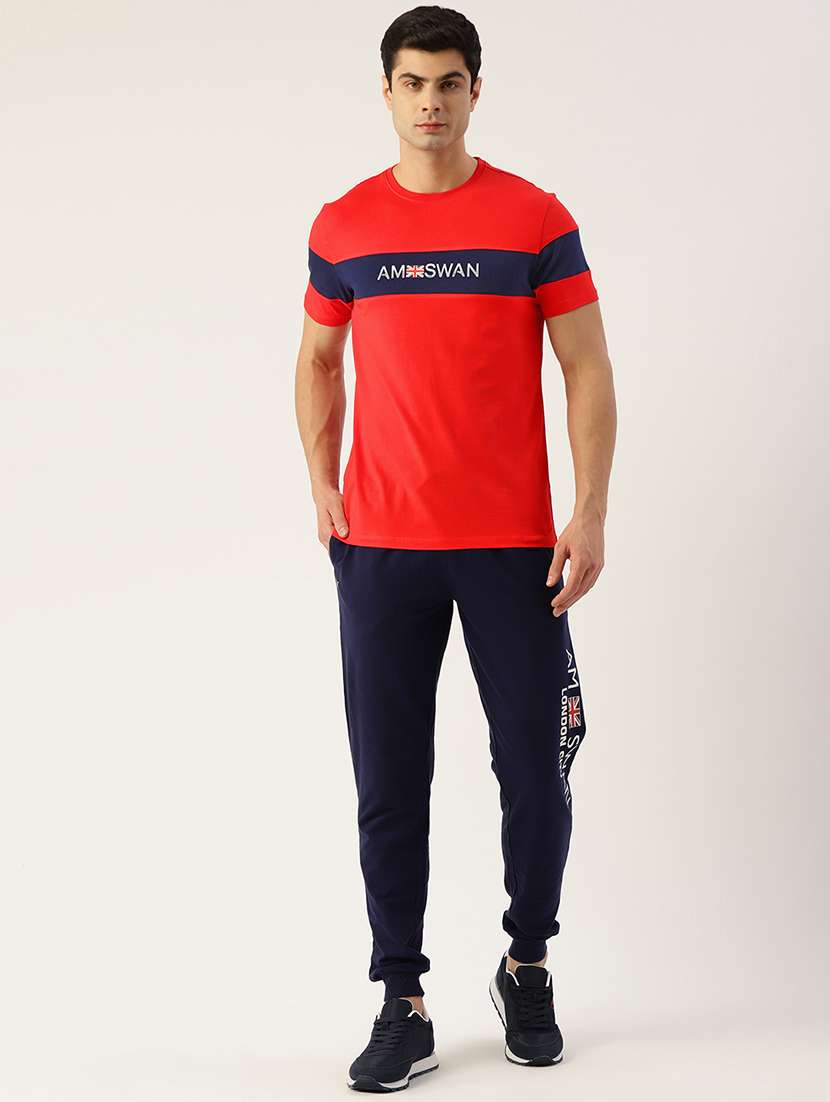 men regular fit color block short sleeve t-shirt - 21635899 - Standard Image - 3