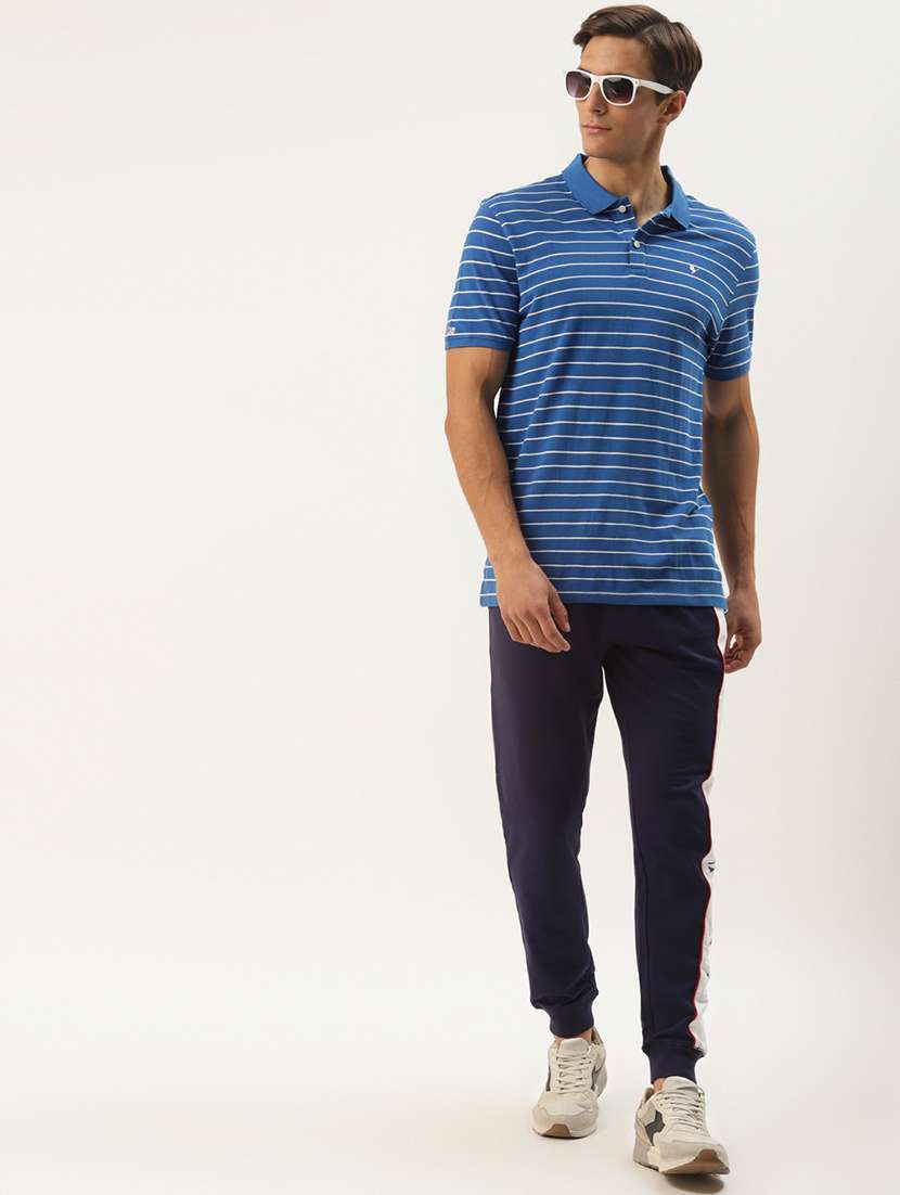 men regular fit striped short sleeve polo t-shirt - 21635918 -  Standard Image - 3