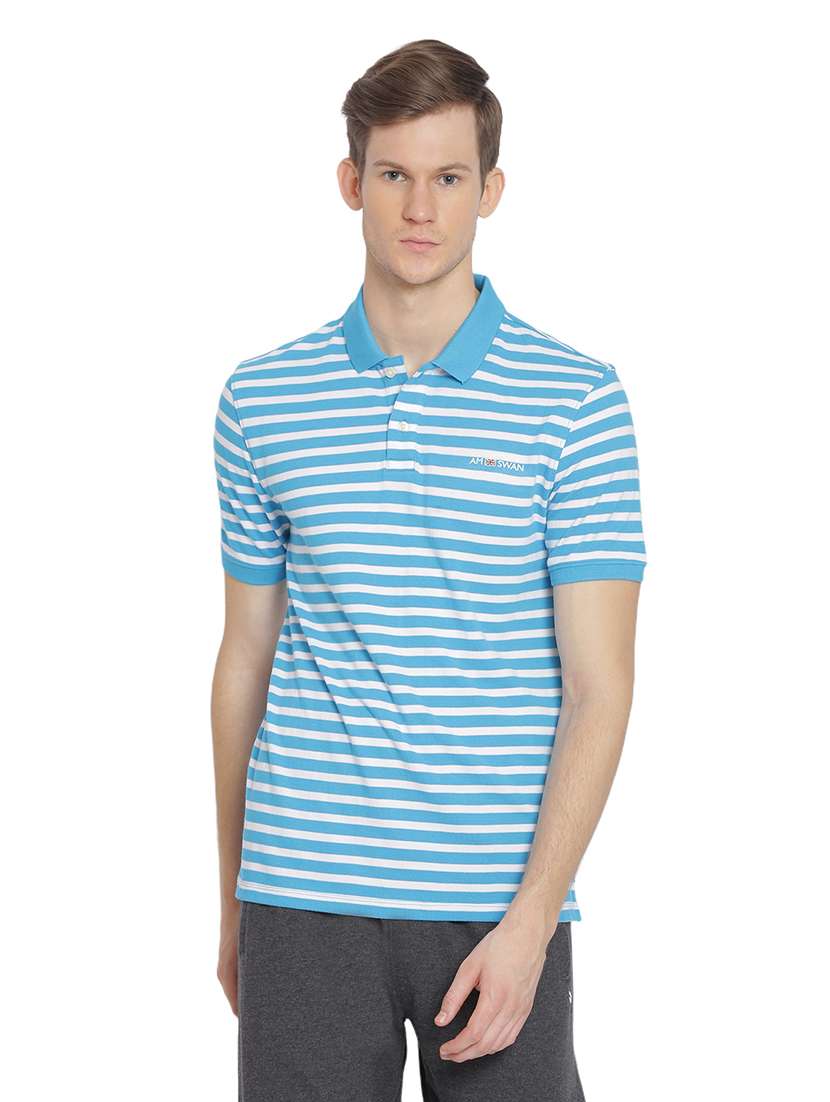 men regular fit striped short sleeve polo t-shirt