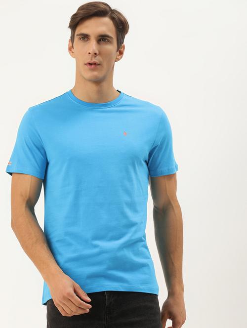 men regular fit plain short sleeve t-shirt - 21635957 - Standard Image - 0