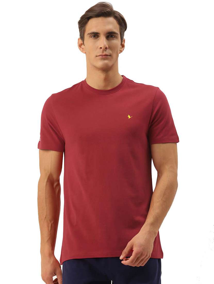 men regular fit plain short sleeve t-shirt - 21635960 -  Zoom Image - 0