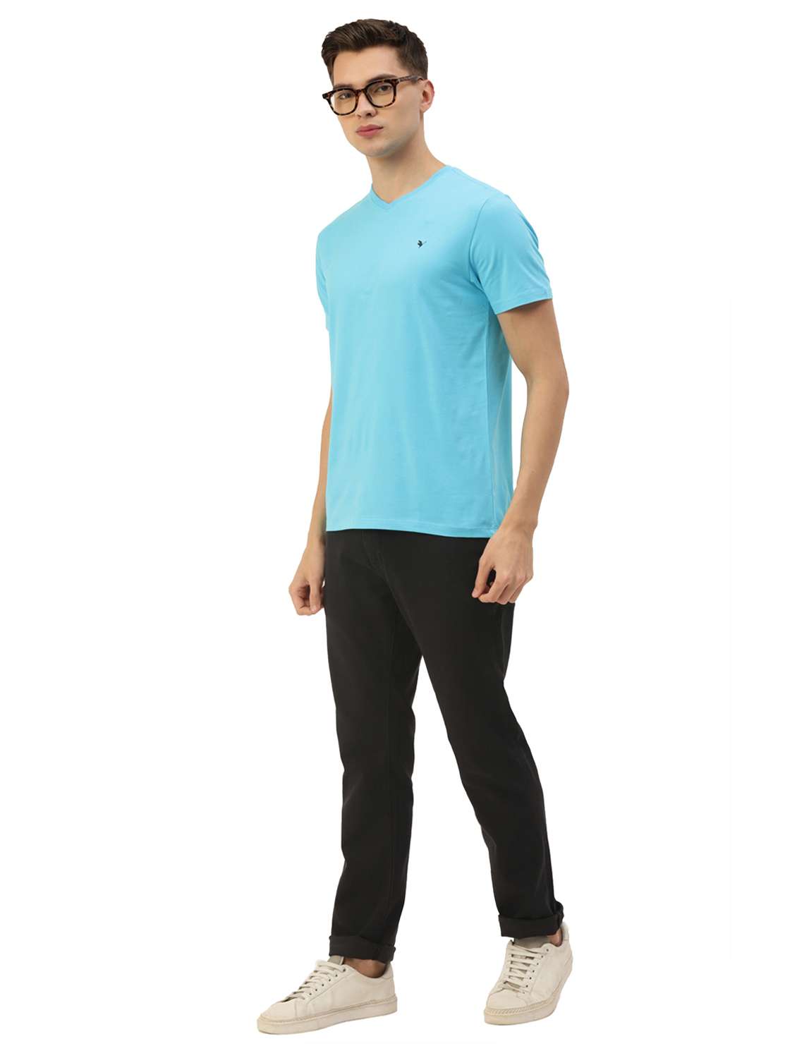 men regular fit plain short sleeve t-shirt - 21635977 -  Standard Image - 3