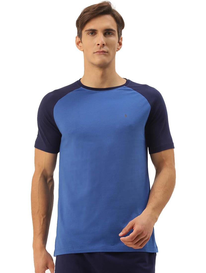 men regular fit color block short sleeve t-shirt - 21635988 -  Zoom Image - 0