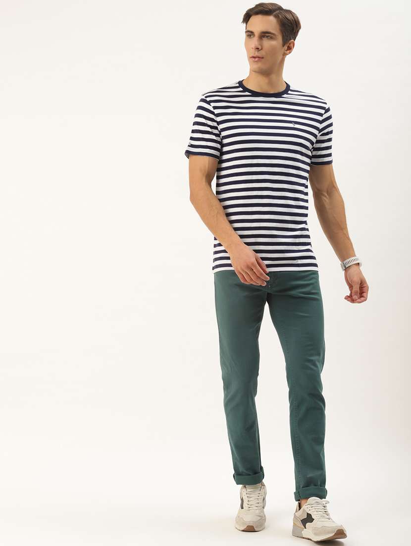 men regular fit striped short sleeve t-shirt - 21635993 - Standard Image - 3