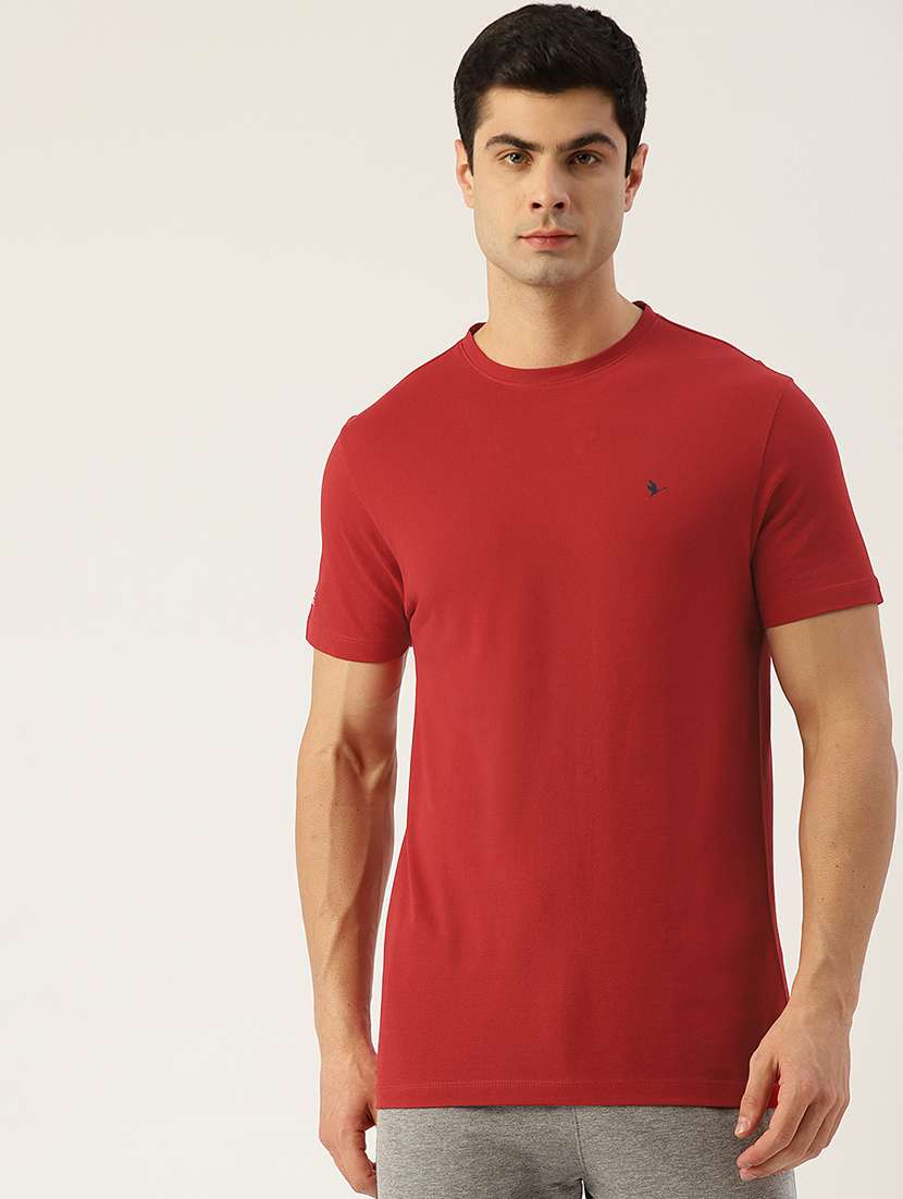 men regular fit plain short sleeve t-shirt - 21636000 - Zoom Image - 0