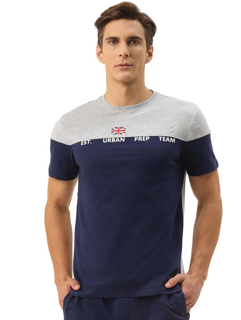 men regular fit color block short sleeve t-shirt
