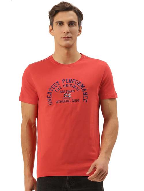 men regular fit printed short sleeve t-shirt - 21636017 - Standard Image - 0