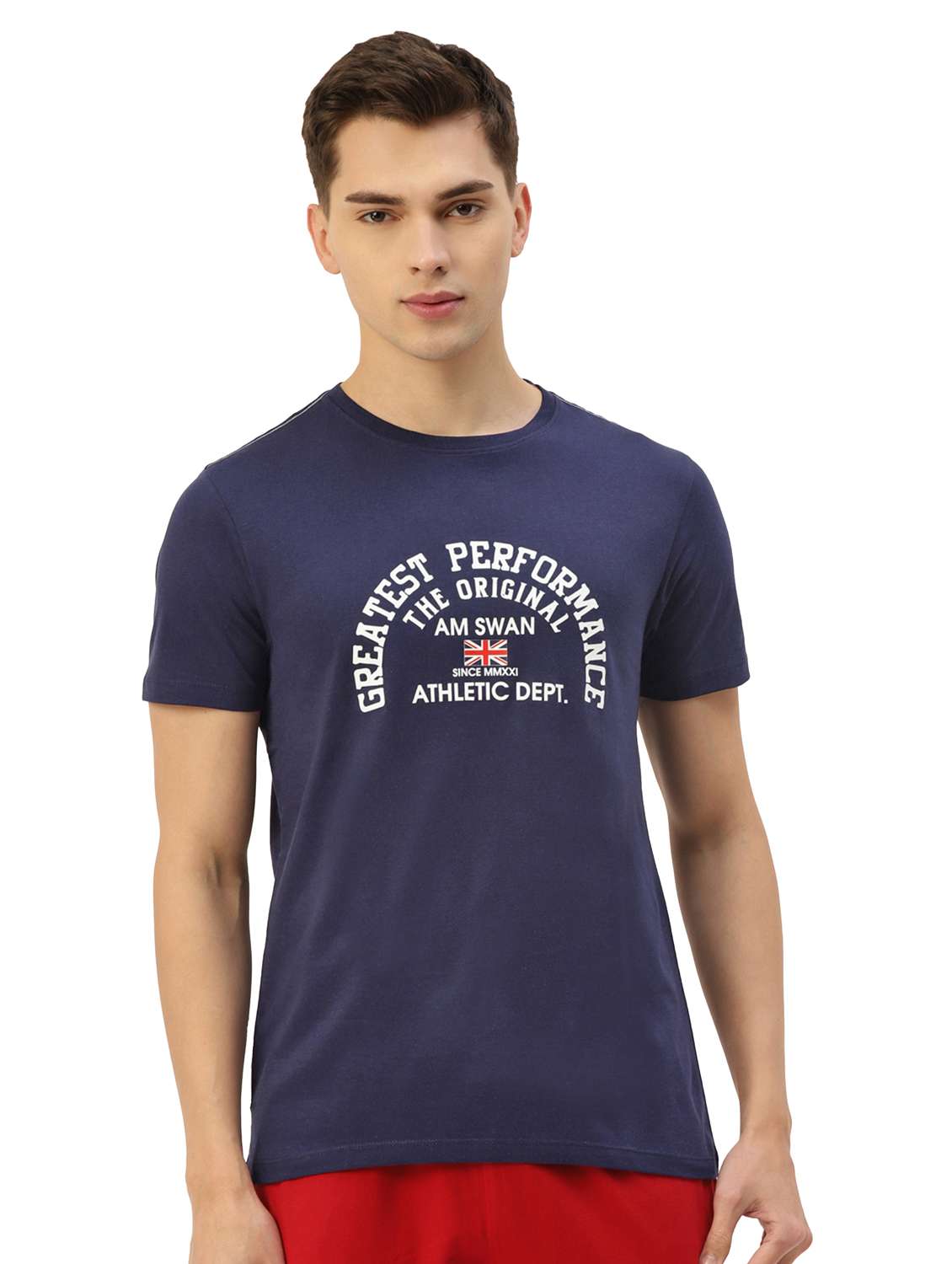 men regular fit printed short sleeve t-shirt