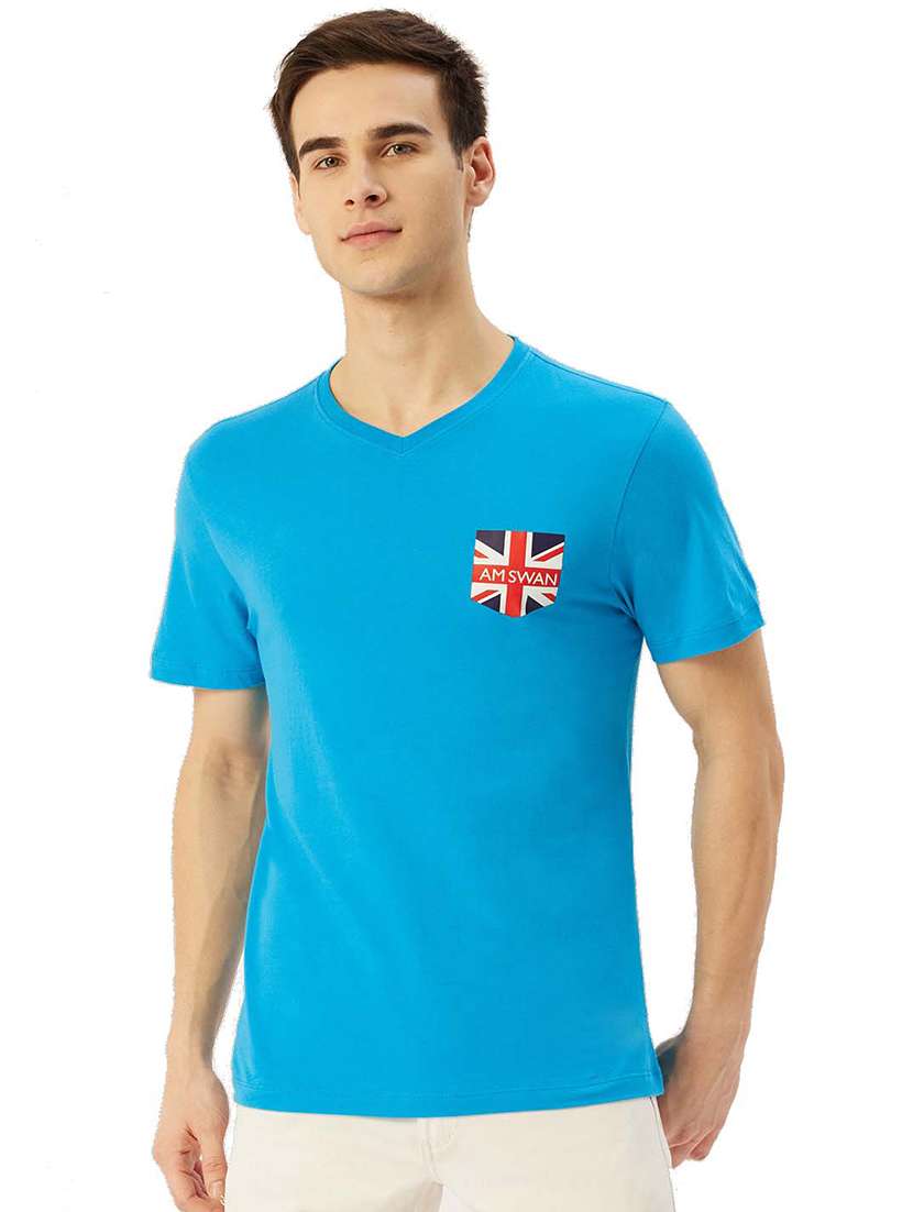 men regular fit printed short sleeve t-shirt