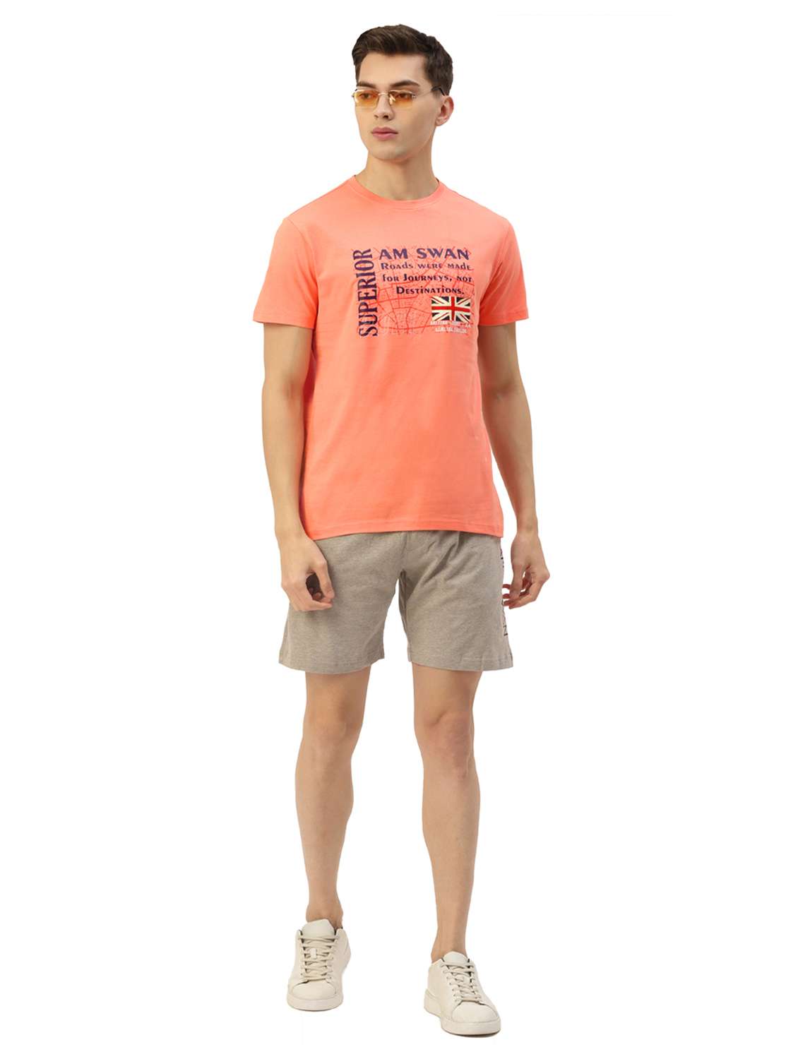 men regular fit printed short sleeve t-shirt - 21636024 - Standard Image - 3